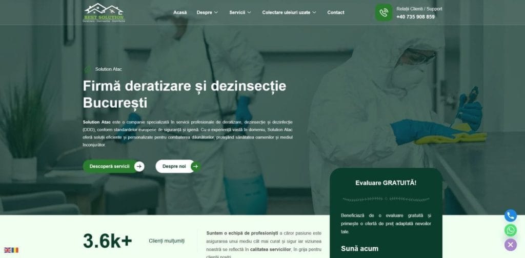 Firma deratizare Bucuresti SOLUTION ATAC SRL