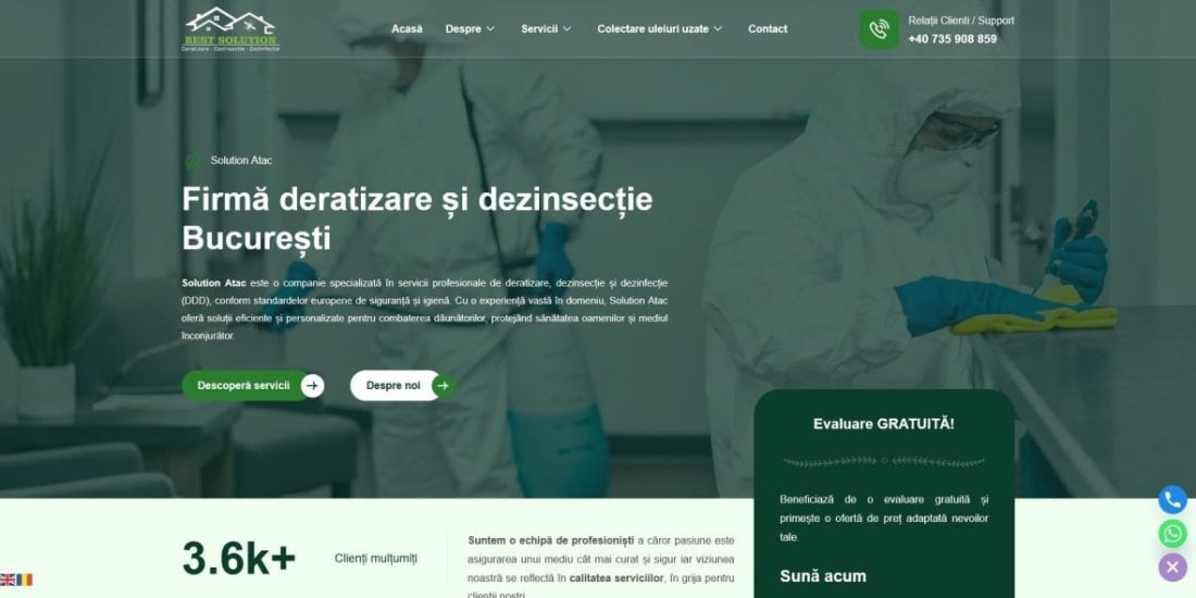 Firma deratizare Bucuresti SOLUTION ATAC SRL