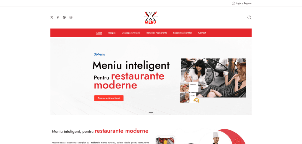 XMenu – Tablete meniu restaurante