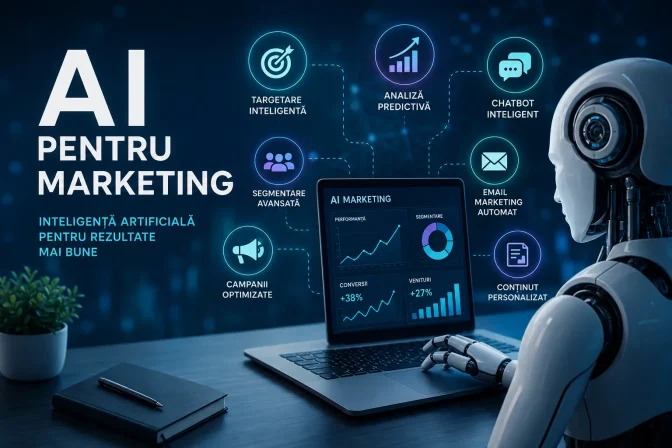 AI pentru Marketing – Ghid complet pentru strategii eficiente, automatizare și rezultate mai bune