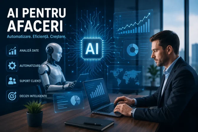 AI pentru afaceri: Ghid complet pentru automatizare, eficiență și creștere în 2026