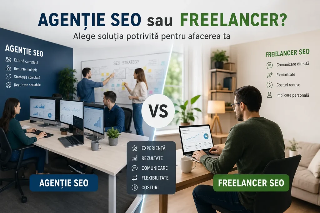 Agenție SEO sau Freelancer
