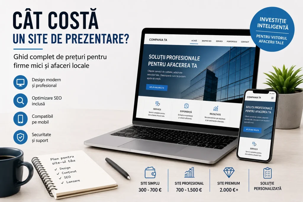 Cât costă un site de prezentare