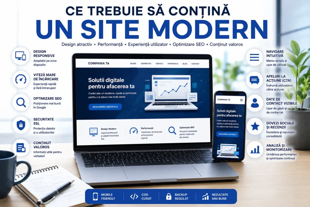 Ce trebuie să conțină un site modern