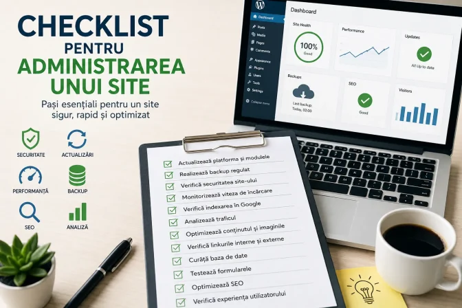 Checklist pentru administrarea unui site