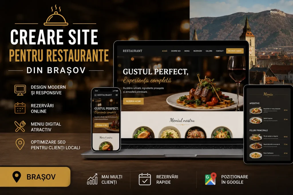 Creare site pentru restaurante din Brașov