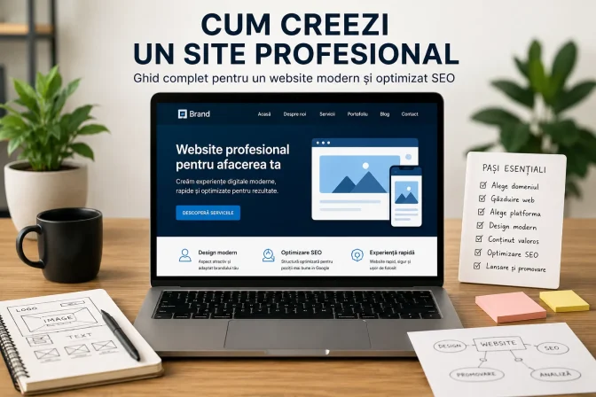 Cum creezi un site profesional
