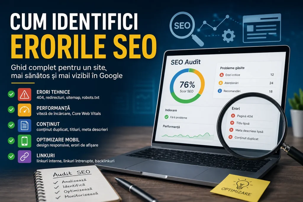 Cum identifici erorile SEO