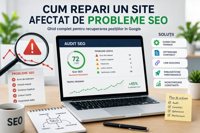 Cum repari un site afectat de probleme SEO
