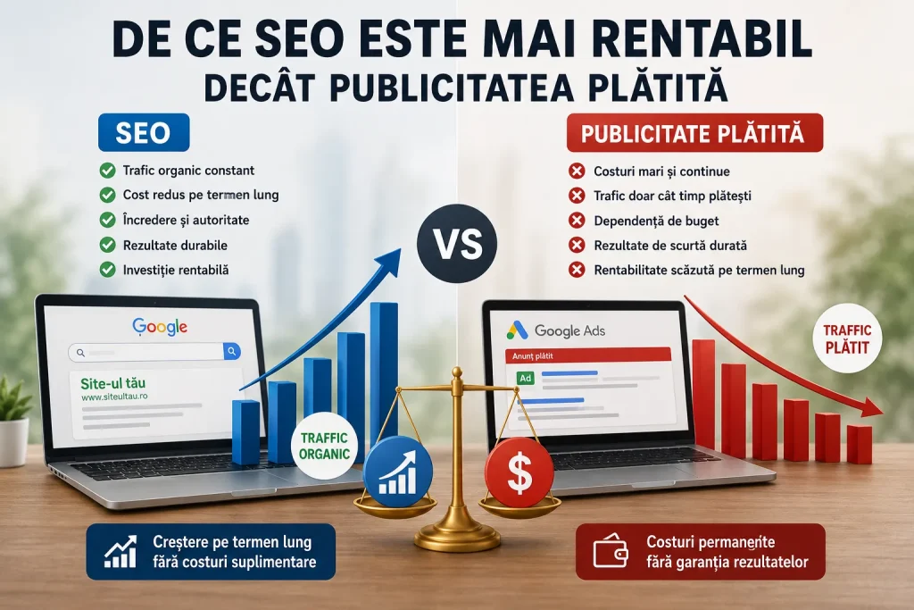 De ce SEO este mai rentabil decat publicitatea platita