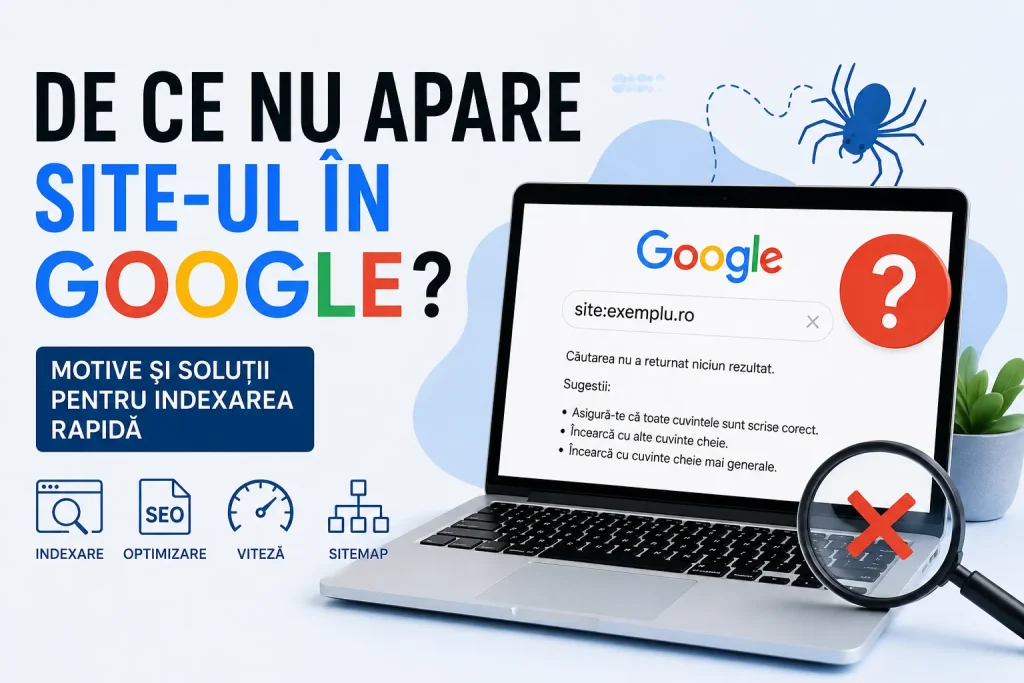 De ce nu apare site ul in Google