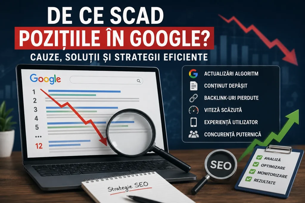 De ce scad pozițiile în Google