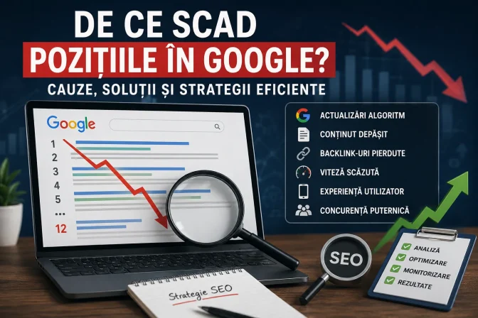 De ce scad pozițiile în Google