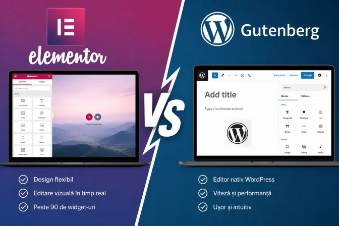 Elementor vs Gutenberg: comparație completă, avantaje, dezavantaje și care este cea mai bună alegere
