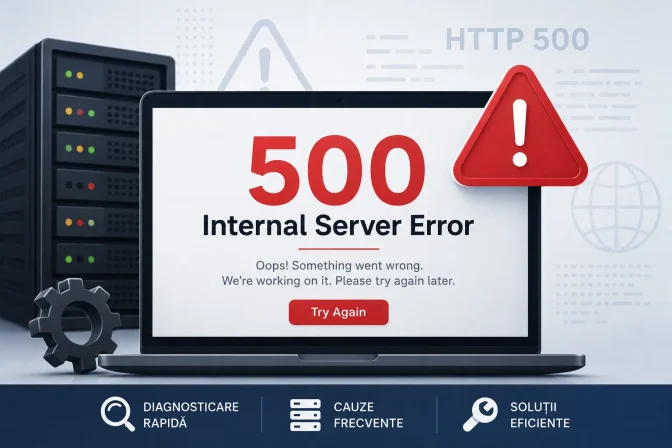 Eroare 500 Internal Server Error: cauze, soluții și metode de prevenire pentru administratori de site-uri
