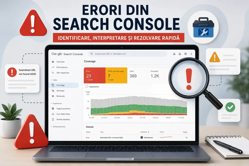 Erori din Search Console
