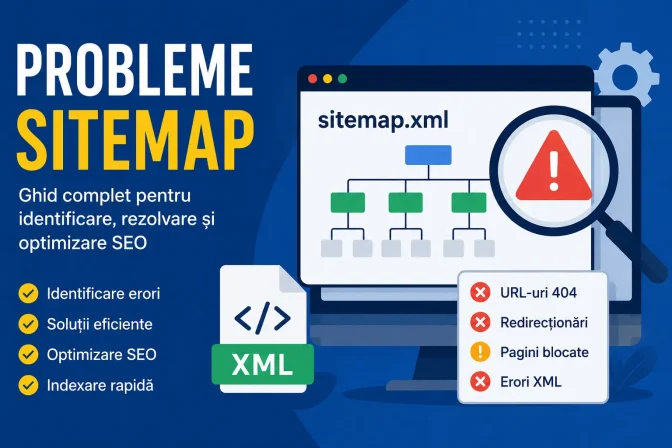 Probleme Sitemap: Ghid complet pentru identificare, rezolvare și optimizare SEO