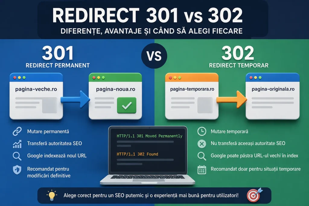 Redirect 301 vs 302
