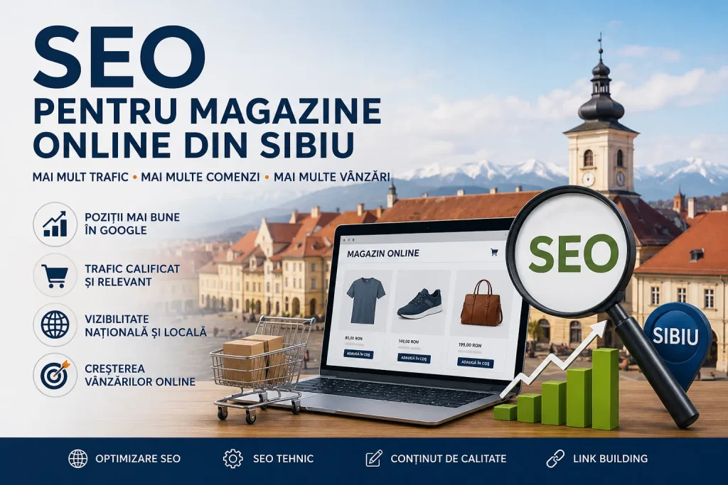 SEO pentru magazine online din Sibiu