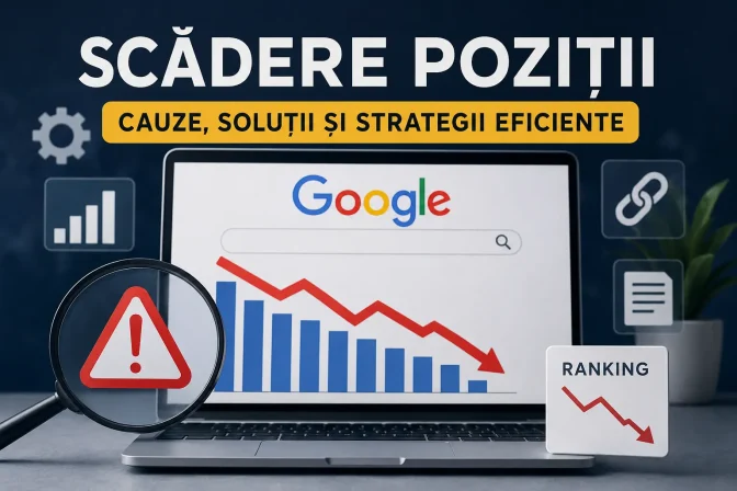 Scădere poziții în Google: cauze, soluții și metode eficiente pentru recuperarea traficului organic