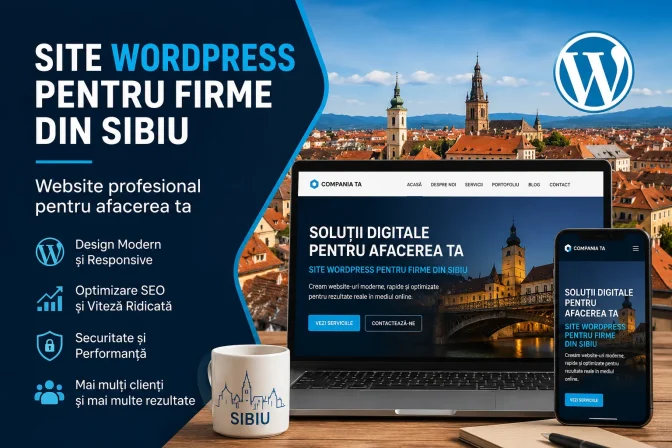Site WordPress pentru firme din Sibiu