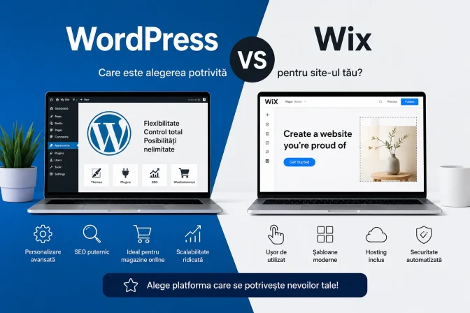 WordPress vs Wix: comparație completă – care platformă este alegerea potrivită