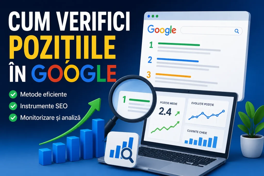 cum verifici pozițiile în Google