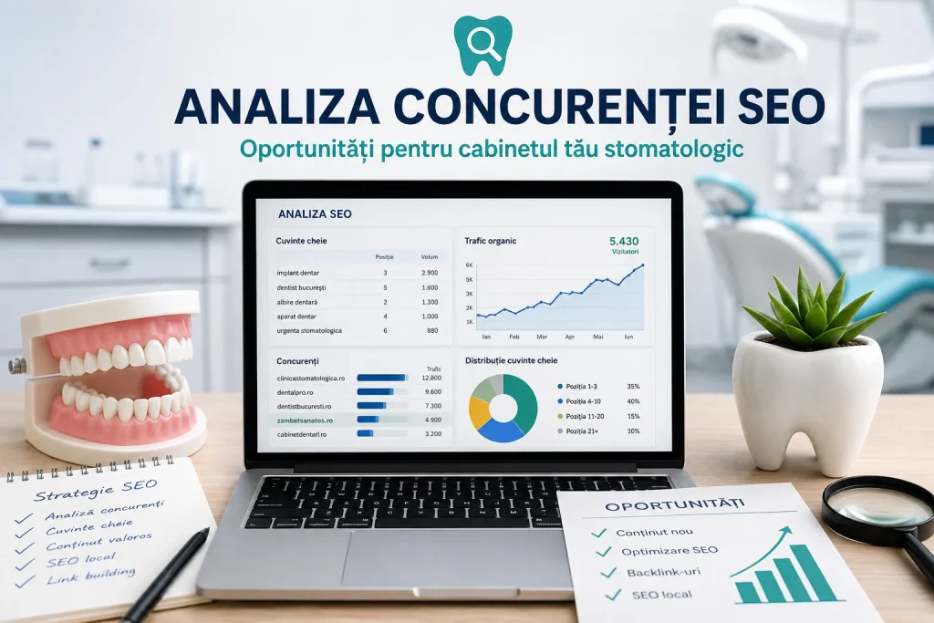 Analiza concurenței SEO cabinet stomatologic
