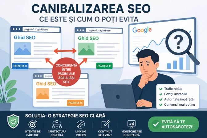 Canibalizarea SEO: ce este și cum poți evita să te „autosabotezi”?