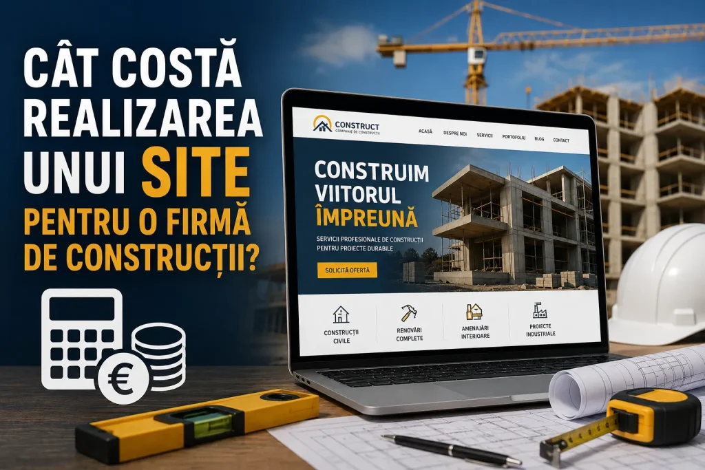 Cât costă realizarea unui site pentru o firmă de construcții