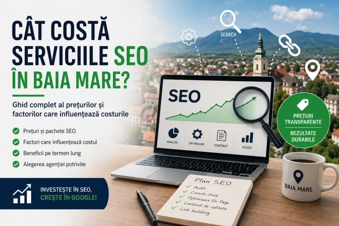 Cât costă serviciile SEO în Baia Mare? Ghid complet al prețurilor și factorilor care influențează costurile