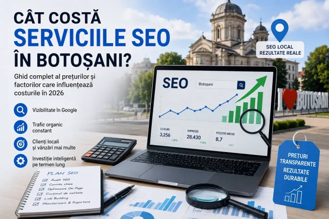 Cât costă serviciile SEO în Botoșani? Ghid complet al prețurilor și factorilor care influențează costurile