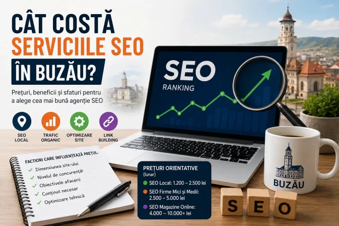 Cât costă serviciile SEO în Buzău? Ghid complet al prețurilor, factorilor de cost și beneficii