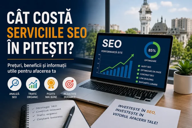 Cât costă serviciile SEO în Pitești? Ghid complet al prețurilor și factorilor care influențează costul