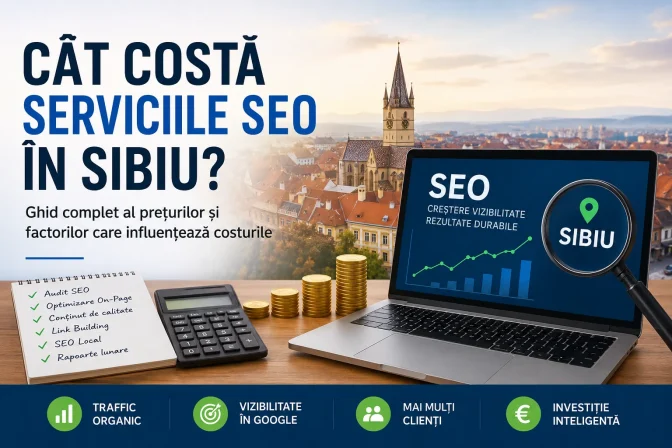 Cât costă serviciile SEO în Sibiu? Ghid complet al prețurilor și factorilor care influențează costurile
