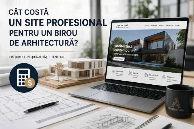Cât costă un site profesional pentru un birou de arhitectură? Prețuri, funcționalități și factori care influențează costul