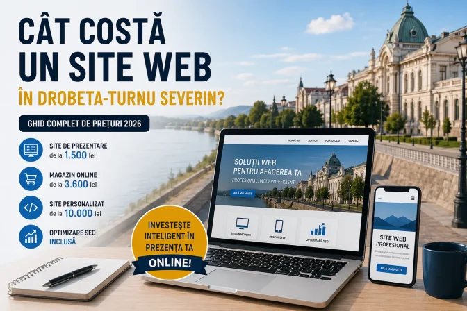 Cât costă un site web în Drobeta-Turnu Severin? Ghid complet de prețuri
