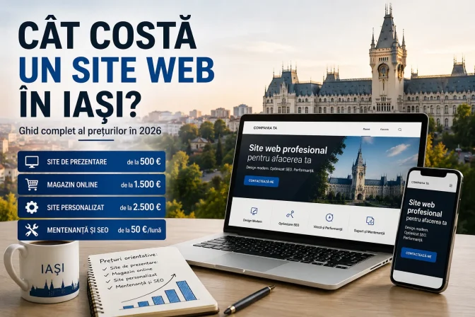 Cât costă un site web în Iași? Ghid complet al prețurilor
