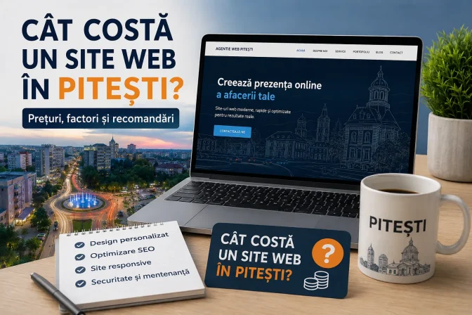 Cât costă un site web în Pitești? Ghid complet al prețurilor