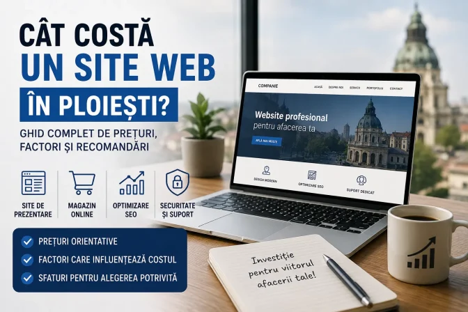 Cât costă un site web în Ploiești? Ghid complet de prețuri, factori și recomandări