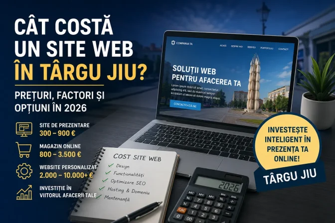 Cât costă un site web în Târgu Jiu? Ghid complet al prețurilor, factorilor și opțiunilor