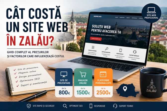 Cât costă un site web în Zalău? Ghid complet al prețurilor și factorilor care influențează costul