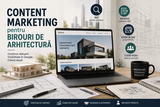 Content Marketing pentru birouri de arhitectură – strategie SEO și promovare