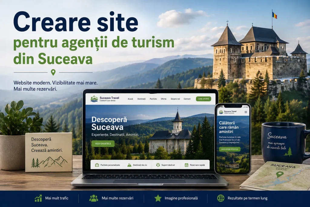 Creare site pentru agenții de turism din Suceava