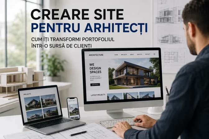 Creare site pentru arhitecți: cum îți transformi portofoliul într-o sursă constantă de clienți