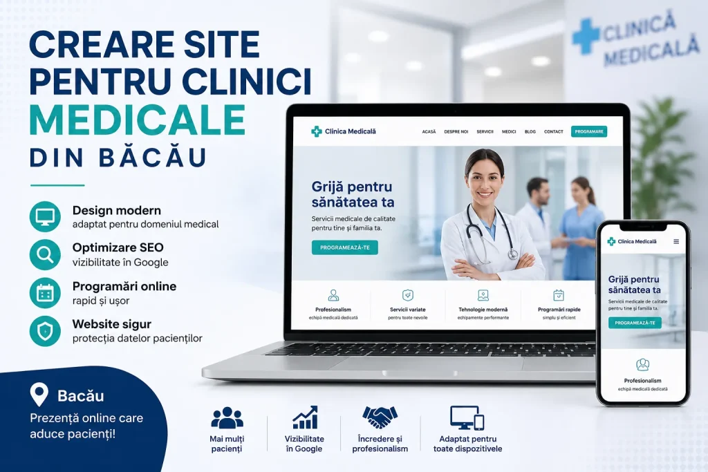 Creare site pentru clinici medicale din Bacău
