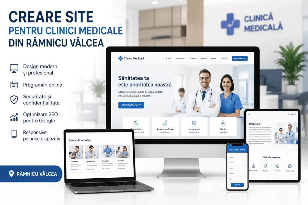 Creare site pentru clinici medicale din Râmnicu Vâlcea