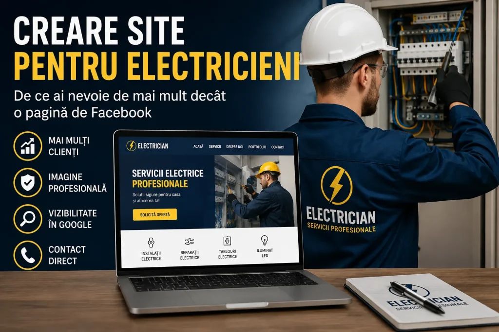 Creare site pentru electricieni
