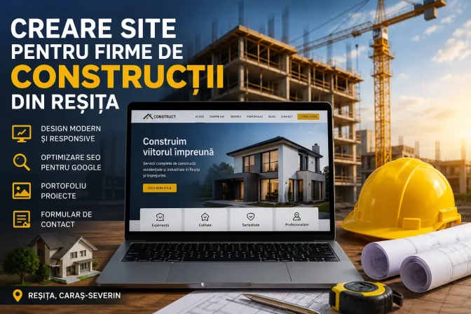 Creare site pentru firme de construcții din Reșița – Ghid complet pentru atragerea clienților și creșterea afacerii
