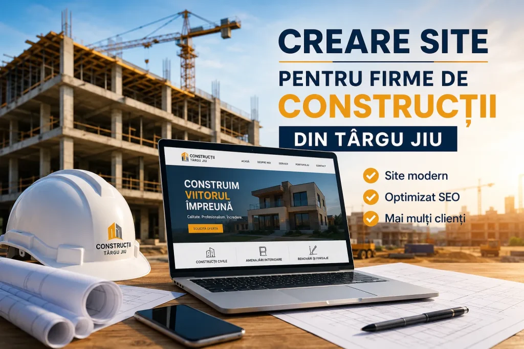 Creare site pentru firme de construcții din Târgu Jiu